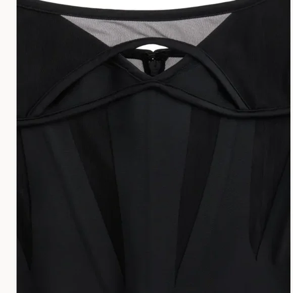 NWT H&M x Mugler Corset-style Mini Dress